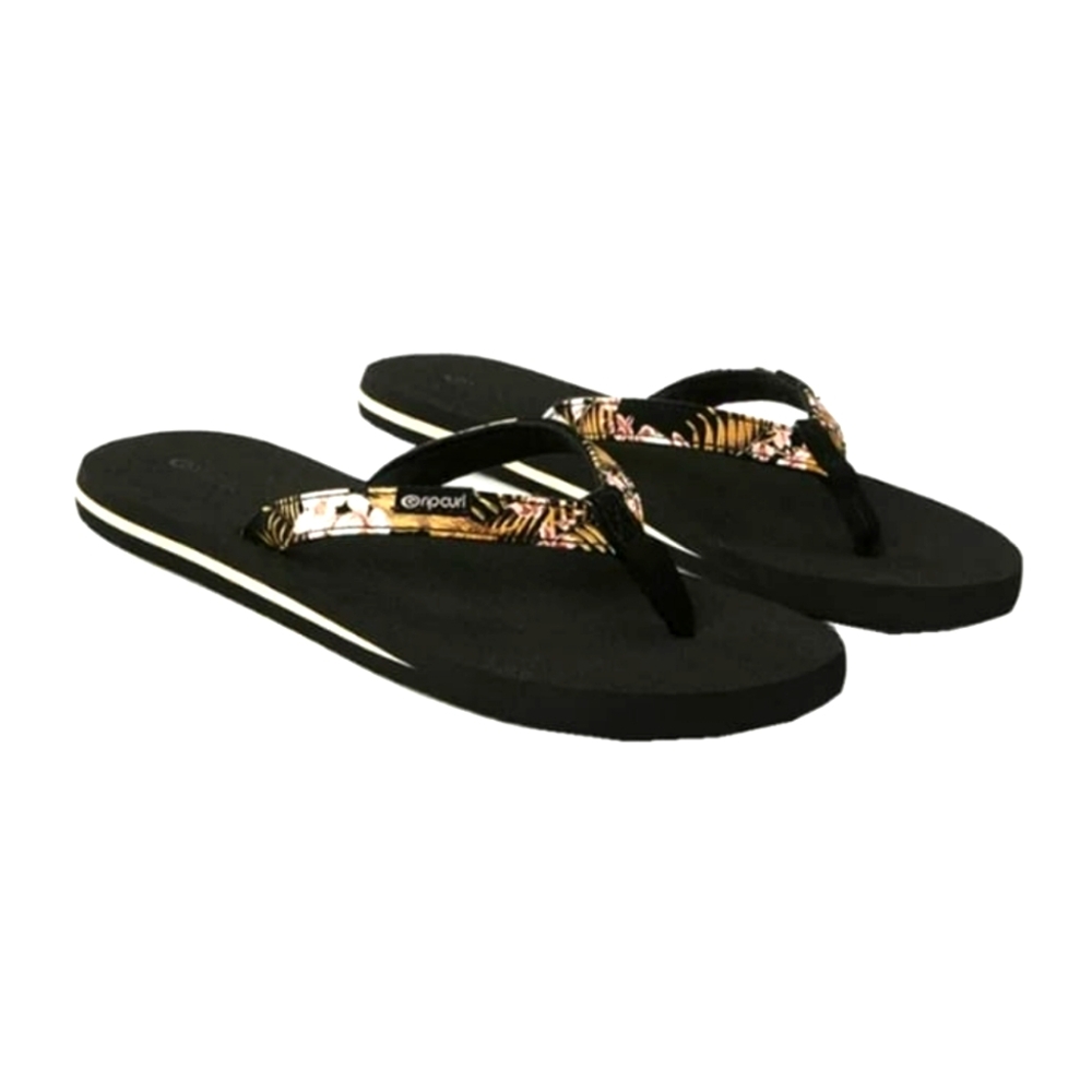 NEW Rip Curl Freedom Flip Flops Black/Pink